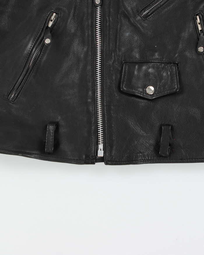 Vintage 1990s Wilsons Classic Leather Biker Jacket - M