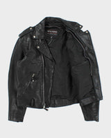 Vintage 1990s Wilsons Classic Leather Biker Jacket - M