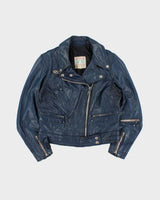 Vintage 1970s Lewis Leather AviaKit Cyclone Horsehide Made In England Biker Jacket - M