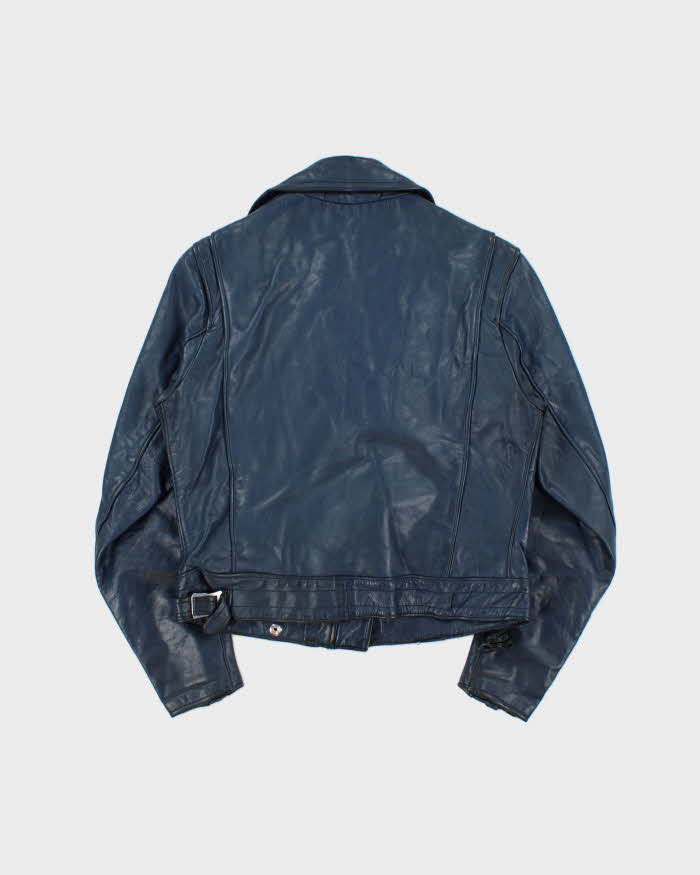 Vintage 1970s Lewis Leather AviaKit Cyclone Horsehide Made In England Biker Jacket - M
