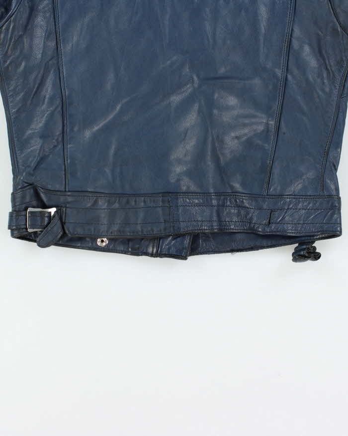 Vintage 1970s Lewis Leather AviaKit Cyclone Horsehide Made In England Biker Jacket - M