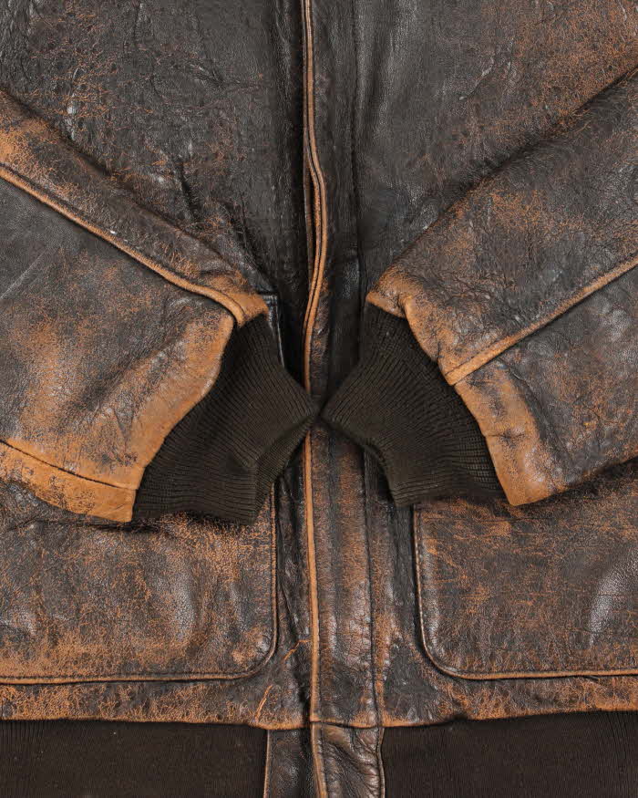 Vintage 1989 Avirex Aces Type A-2 U.S Airforce Leather Flight
