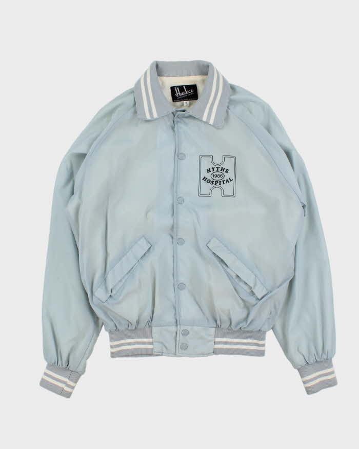Vintage 1986 Hackco Shell Collared Bomber Jacket - M