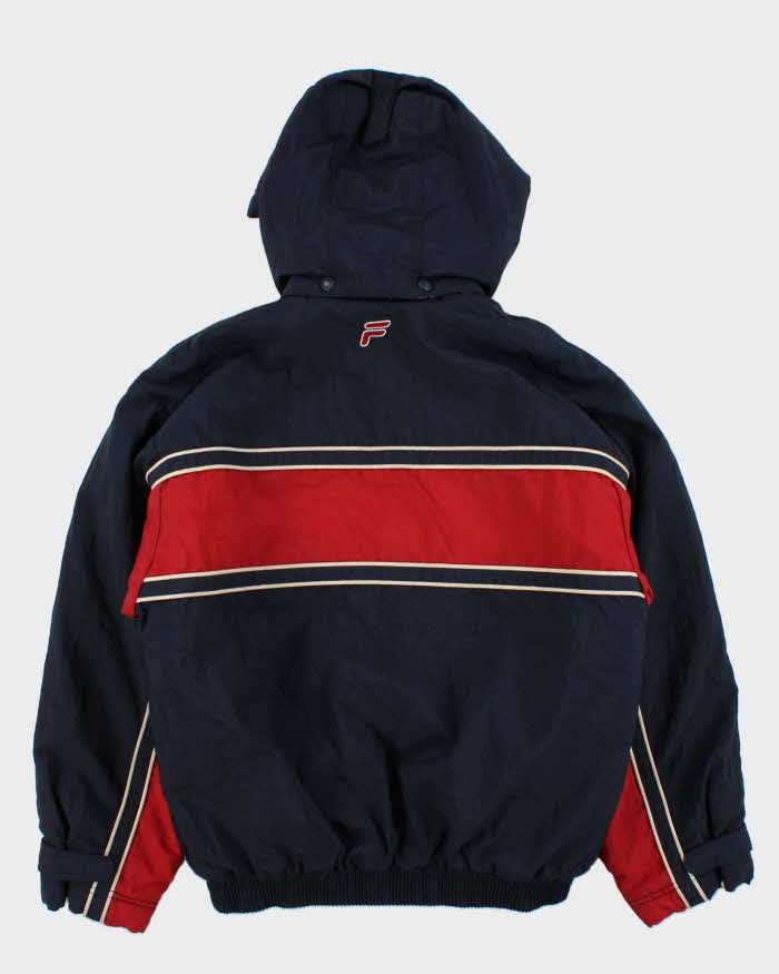 Vintage 90s Fila Padded Hooded Jacket - M