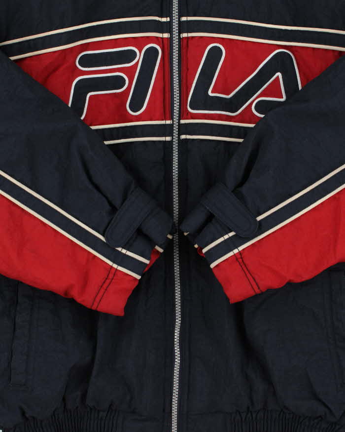 Vintage 90s Fila Padded Hooded Jacket - M