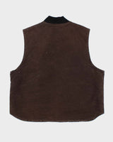 Vintage Y2K 2006 Carhartt V02 DKB Arctic Quilt Distressed Canvas Workwear Gilet - XXL