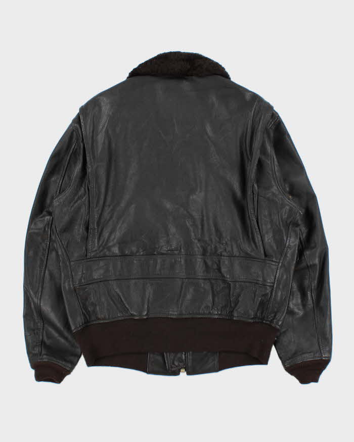 Vintage 1990s Avirex G-1 Made In USA Goatskin Leather Flight Bomber Jacket - XL