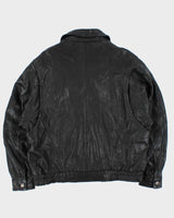 Vintage 1990s Collezione Calfskin Leather Bomber Jacket - M
