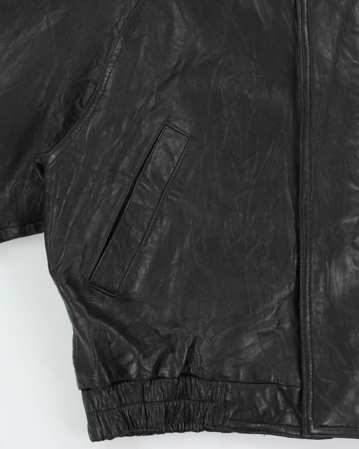 Vintage 1990s Collezione Calfskin Leather Bomber Jacket - M