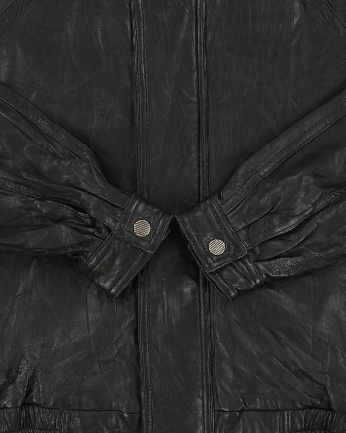 Vintage 1990s Collezione Calfskin Leather Bomber Jacket - M