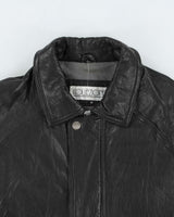 Vintage 1990s Collezione Calfskin Leather Bomber Jacket - M