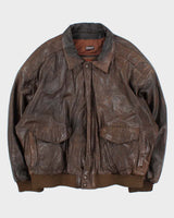 Vintage 1990s Wilsons Adventure Bound Thinsulate Therma Lined Bomber Jacket - XXL