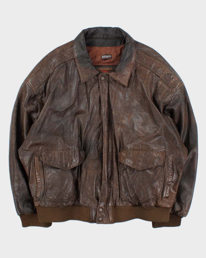 Vintage 1990s Wilsons Adventure Bound Thinsulate Therma Lined Bomber Jacket - XXL