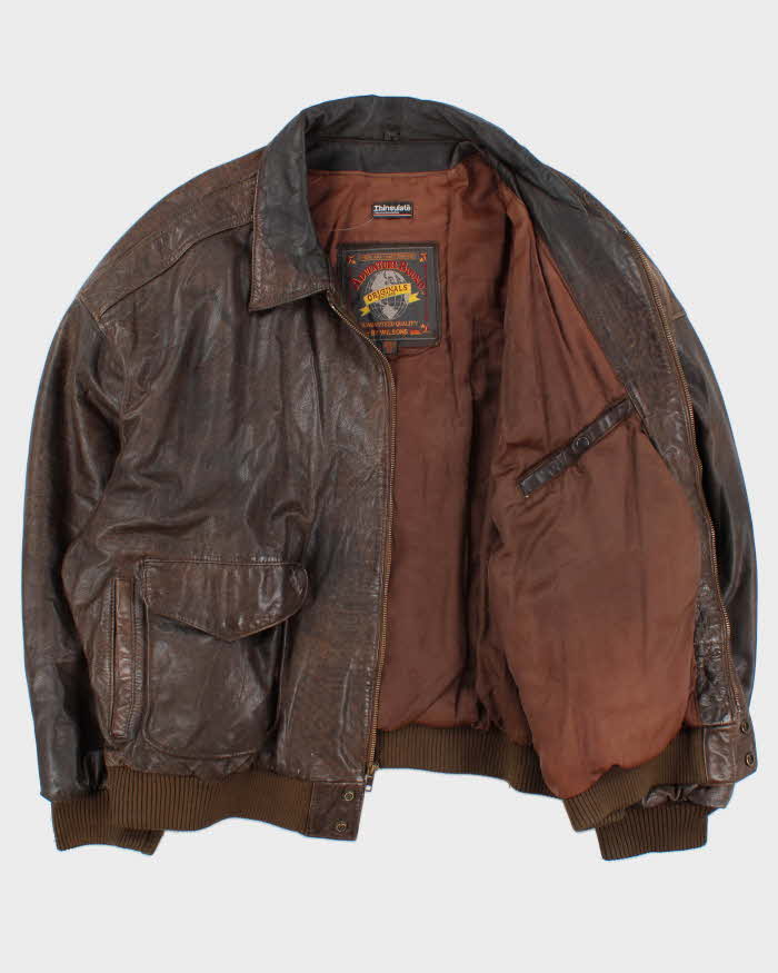 Vintage 1990s Wilsons Adventure Bound Thinsulate Therma Lined Bomber Jacket - XXL