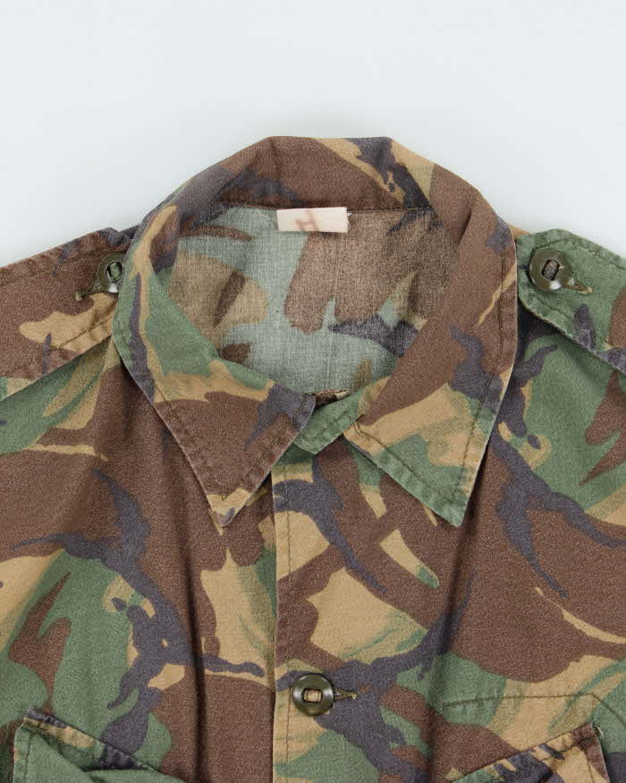 Vintage 1970s US Military Woodland Camo Combat Field Jacket - M