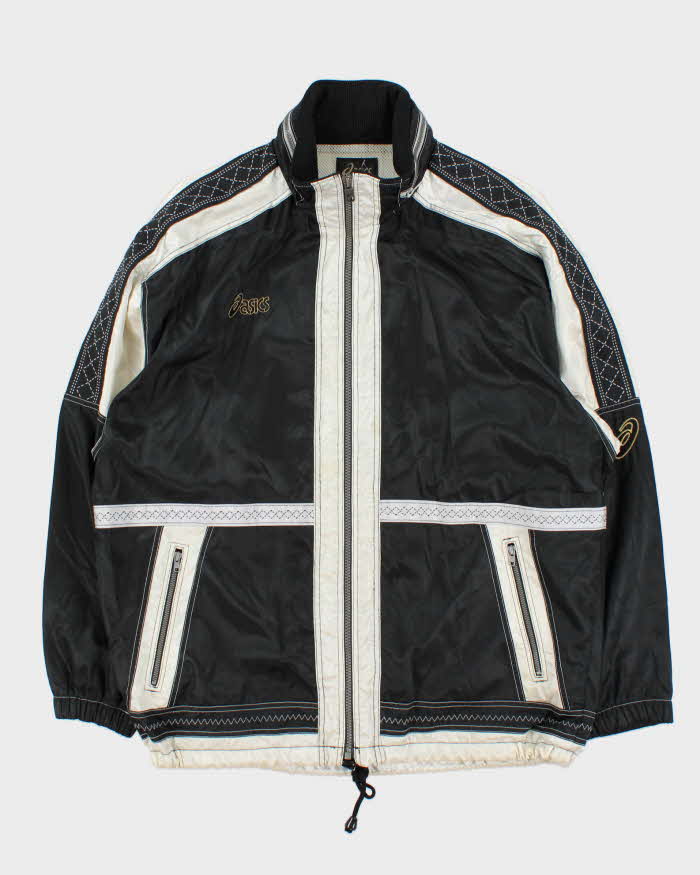 Vintage 1980s Asics Two-Tone Shell Windbreaker Jacket - L