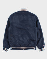 Vintage Y2K 00s Majestic Saitama Seibu Lions Satin Varsity Bomber Jacket - M