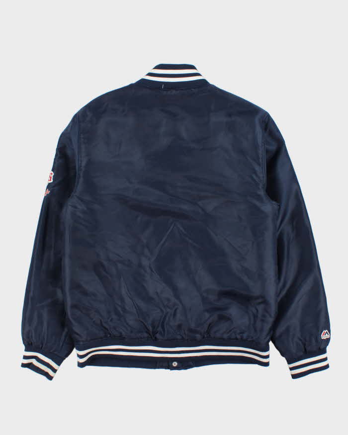 Vintage Y2K 00s Majestic Saitama Seibu Lions Satin Varsity Bomber Jacket - M