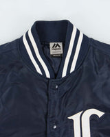 Vintage Y2K 00s Majestic Saitama Seibu Lions Satin Varsity Bomber Jacket - M