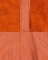 Vintage 1970s New England Sportswear Suede &amp; Leather Dagger Collared Jacket - L
