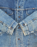 Vintage 1980s GWG Blanket Lined Denim Trucker Jacket - L