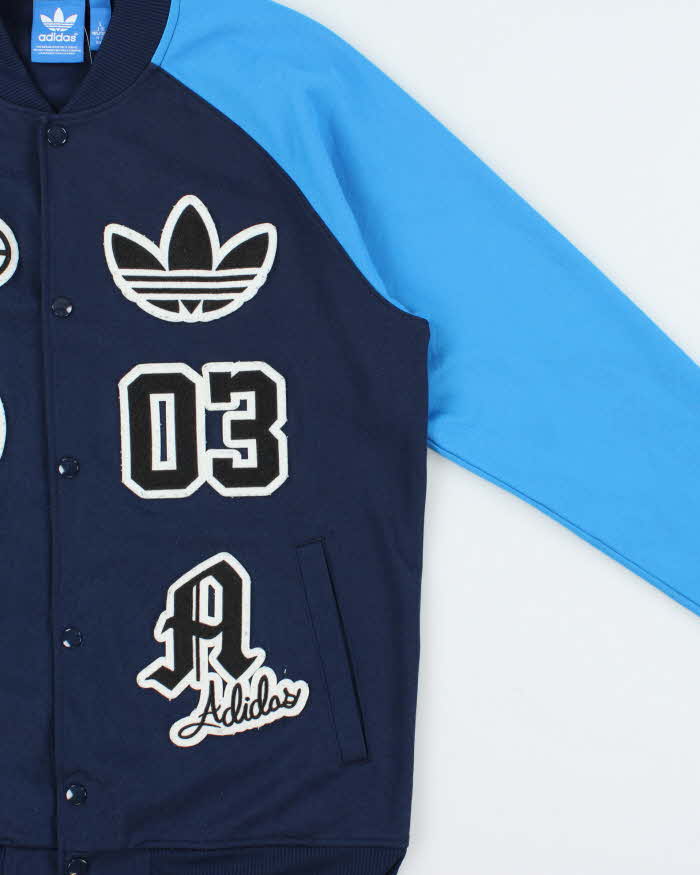Vintage Adidas Originals Two-Tone Patch Varsity Track Jacket - L