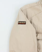 Vintage Napapijri Canvas Military Style Field Jacket - XL