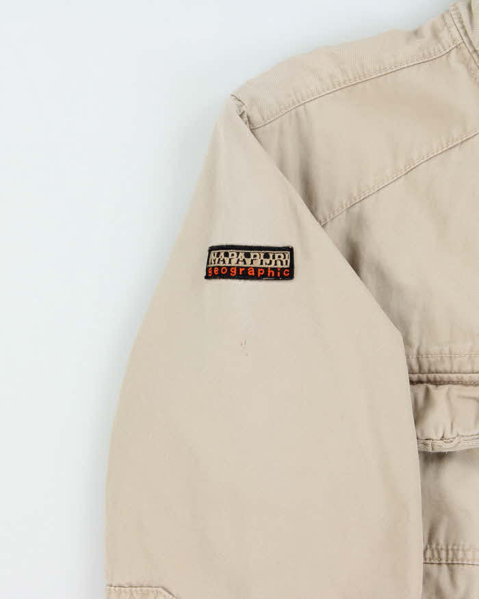 Vintage Napapijri Canvas Military Style Field Jacket - XL