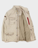 Vintage Napapijri Canvas Military Style Field Jacket - XL