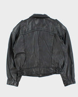 Vintage 1980s Y-E-S Linea Uomo Leather Bomber Jacket - M