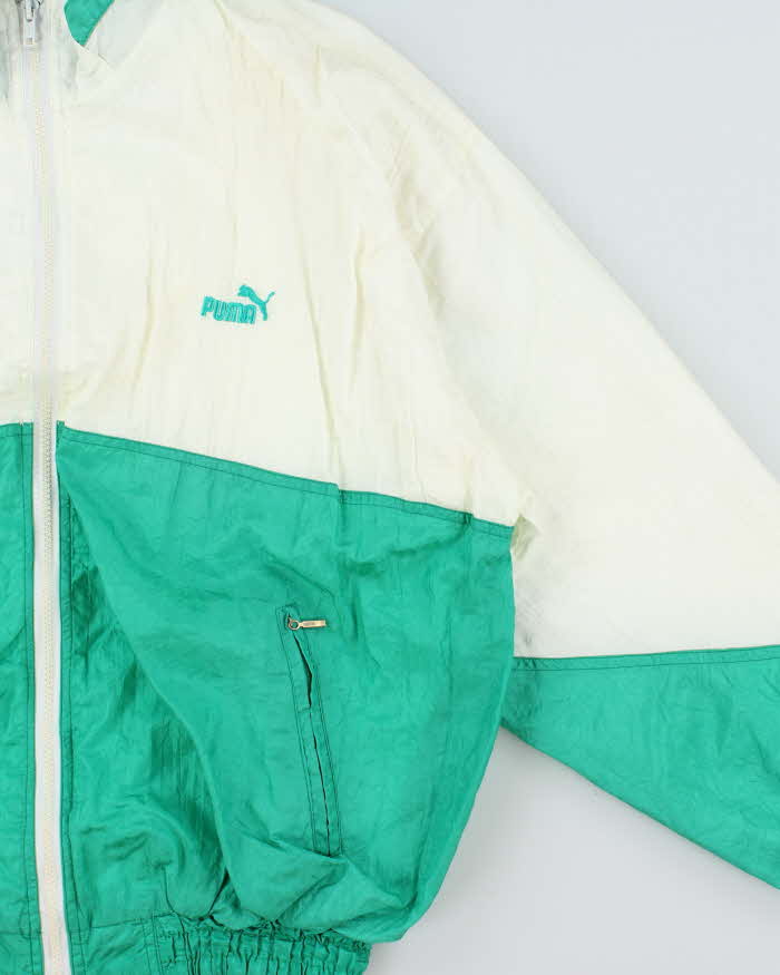 Vintage 1980s Puma Two-Tone Shell Track Jacket - M