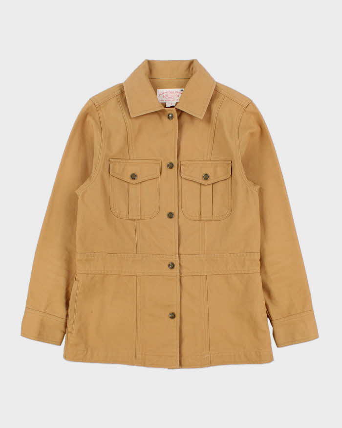 Vintage Filson Cotton Canvas Plaid Lined Field Chore Jacket - XS