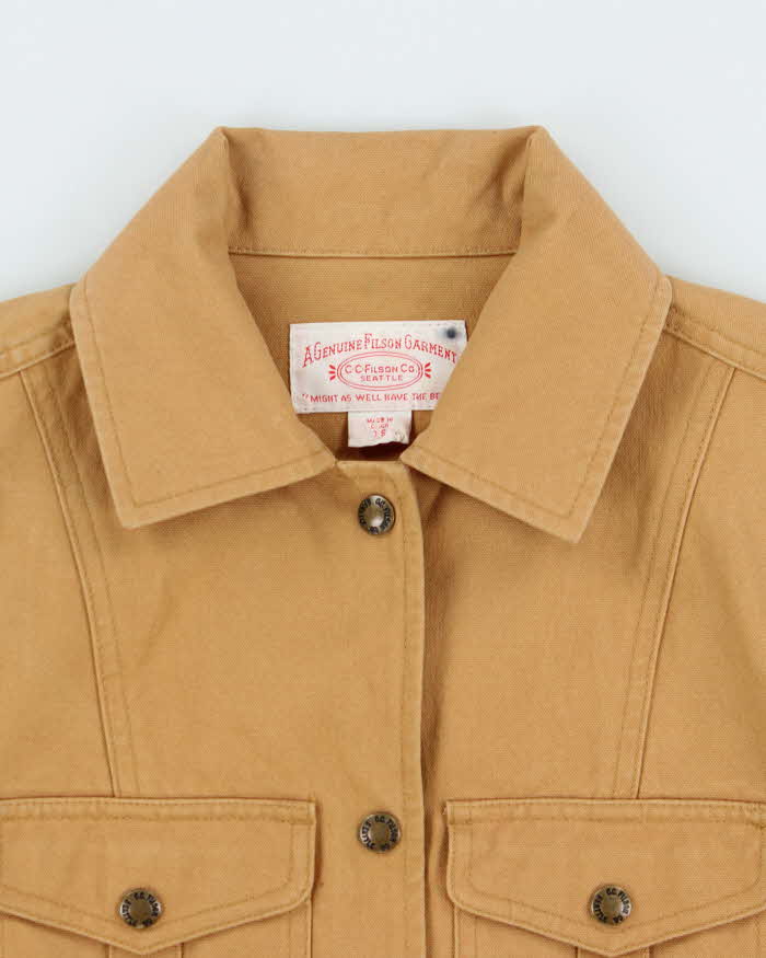 Vintage Filson Cotton Canvas Plaid Lined Field Chore Jacket - XS