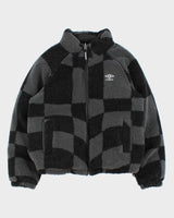 Vintage Umbro Embroidered Reversible Boxy Fleece Puffer Jacket - S