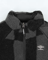 Vintage Umbro Embroidered Reversible Boxy Fleece Puffer Jacket - S