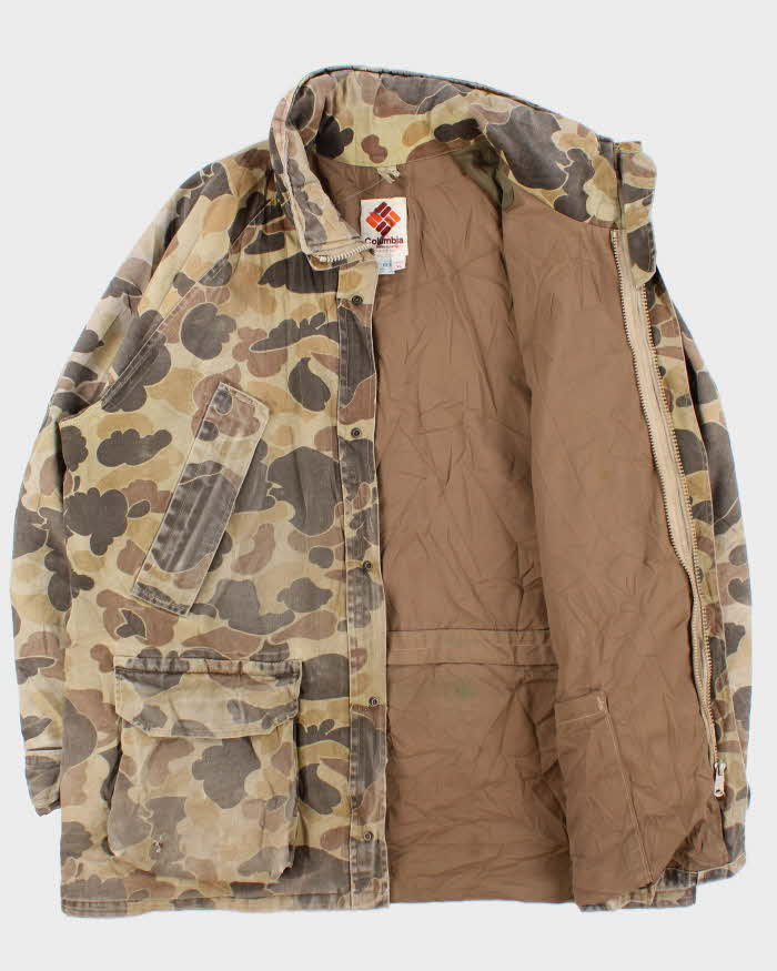 Vintage 1990s Columbia Gore-Tex Thinsulate 3M Duck Camo Hunting Jacket - XL