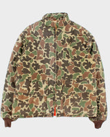 Vintage 1980s Browning Reversible Duck Camo Padded Hunting Jacket - L