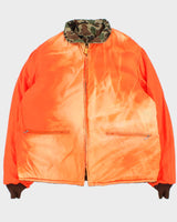 Vintage 1980s Browning Reversible Duck Camo Padded Hunting Jacket - L