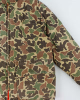 Vintage 1980s Browning Reversible Duck Camo Padded Hunting Jacket - L