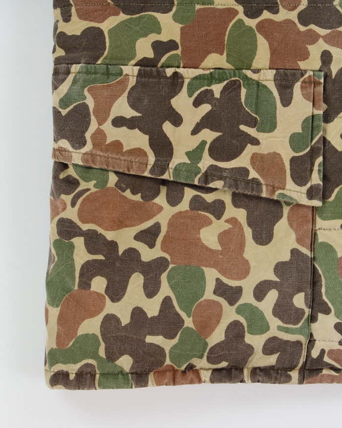 Vintage 1980s Browning Reversible Duck Camo Padded Hunting Jacket - L
