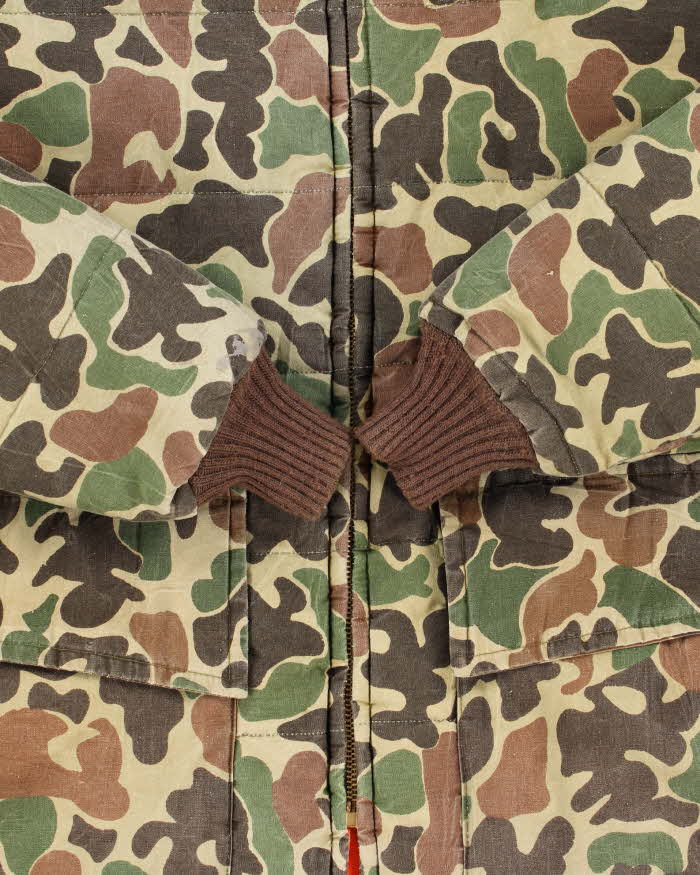 Vintage 1980s Browning Reversible Duck Camo Padded Hunting Jacket - L