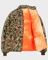 Vintage 1980s Browning Reversible Duck Camo Padded Hunting Jacket - L