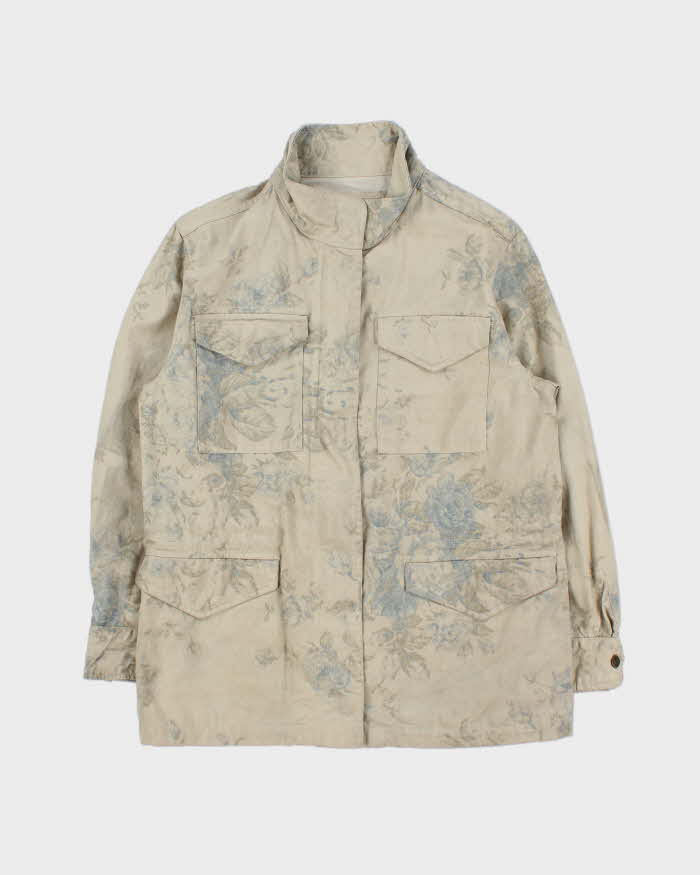 Vintage Chaps Floral Canvas Chore Jacket - S