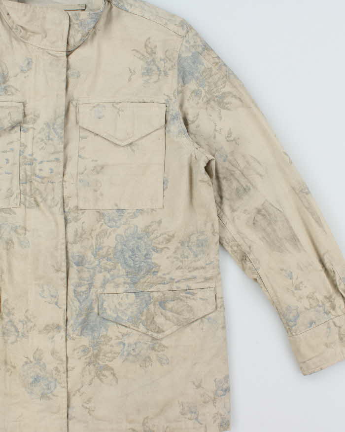 Vintage Chaps Floral Canvas Chore Jacket - S