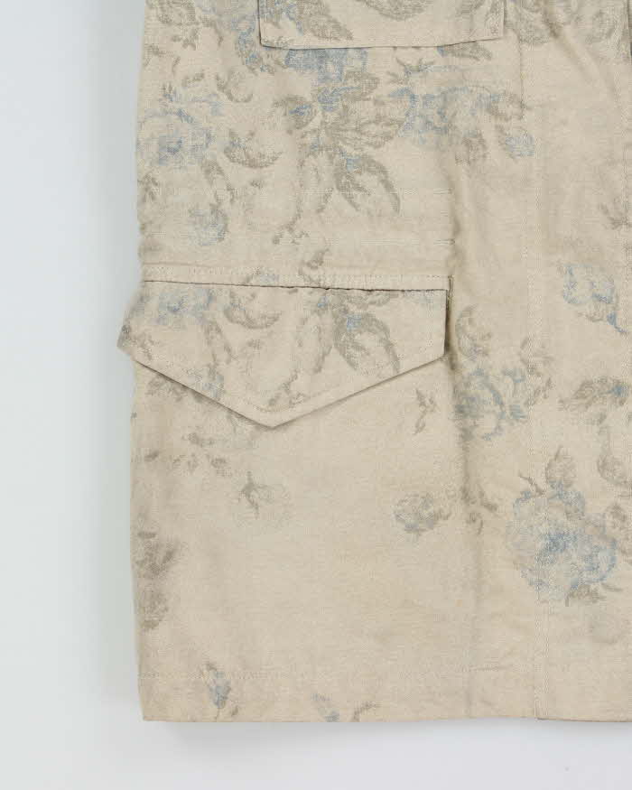 Vintage Chaps Floral Canvas Chore Jacket - S