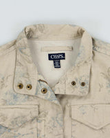 Vintage Chaps Floral Canvas Chore Jacket - S