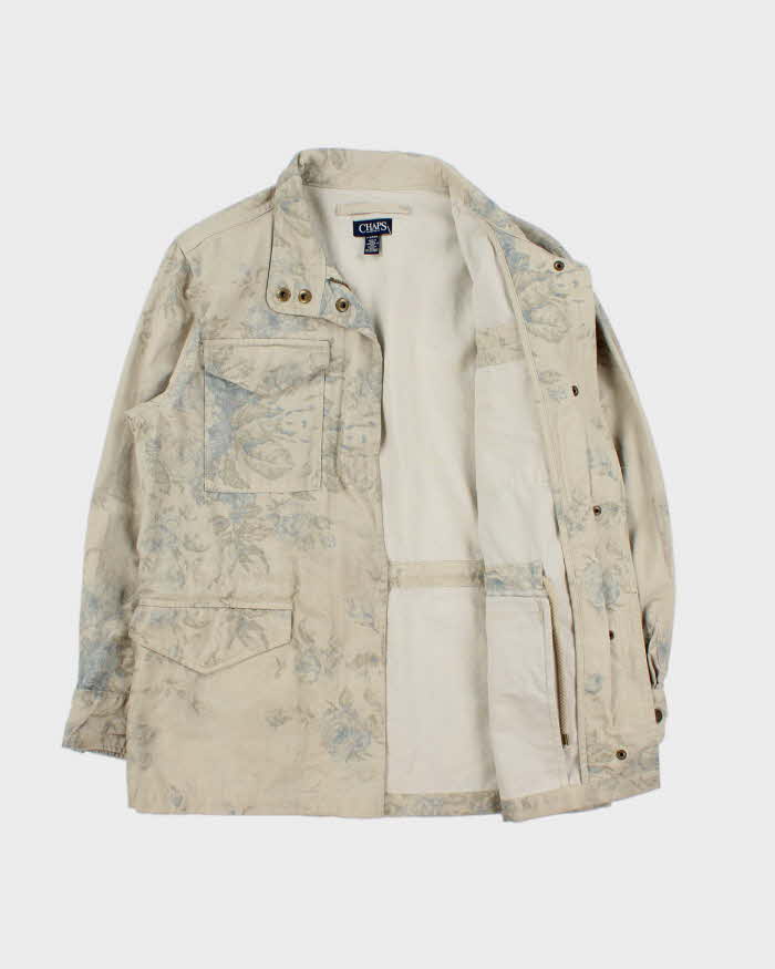 Vintage Chaps Floral Canvas Chore Jacket - S