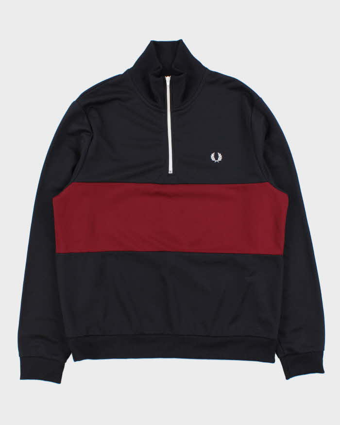 Vintage Fred Perry Quarter-Zip Pullover Track Jacket - XL