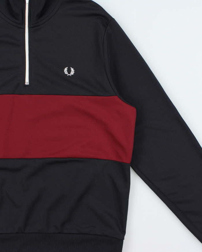 Vintage Fred Perry Quarter-Zip Pullover Track Jacket - XL
