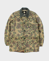 Vintage 1970s Sears Roebuck Duck Camo Hunting Field Jacket - S